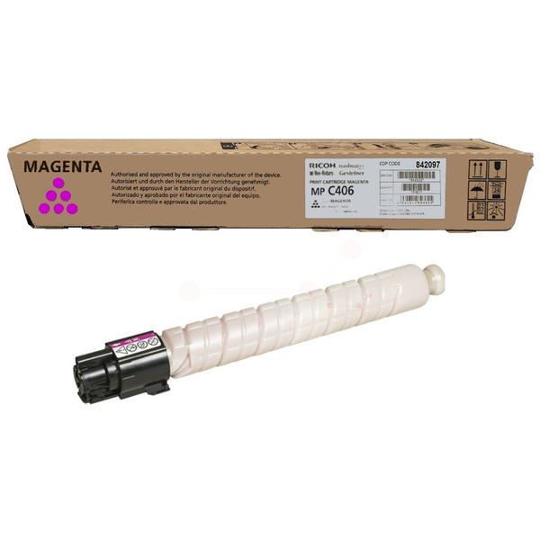 Ricoh 842097/MPC406 Toner magenta, 6.000 pages ISO/IEC 19752 for Ricoh MP C 306/406