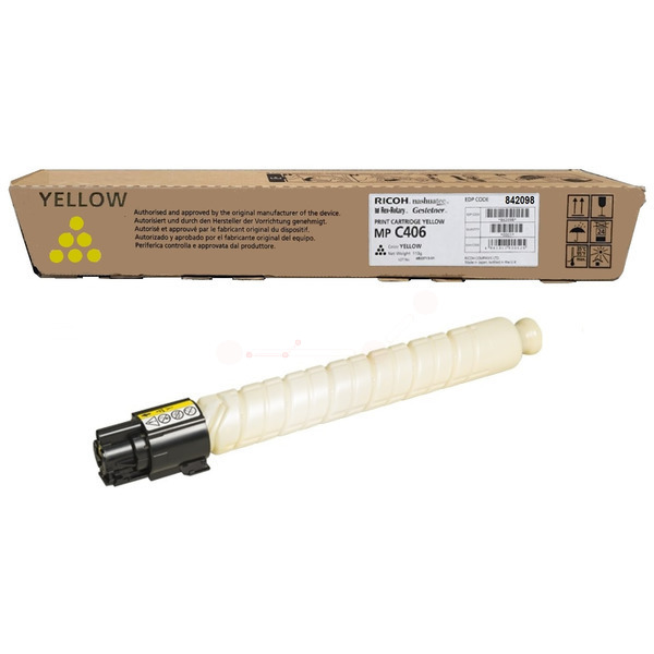 picture Ricoh 842098/MPC406 Toner yellow, 6.000 pages ISO/IEC 19752 for Ricoh MP C 306/406