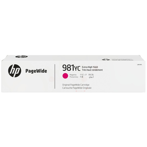 picture HP L0R18YC/981YC Ink cartridge magenta Contract, 16.000 pages ISO/IEC 19752 183ml for HP PageWide E 58650