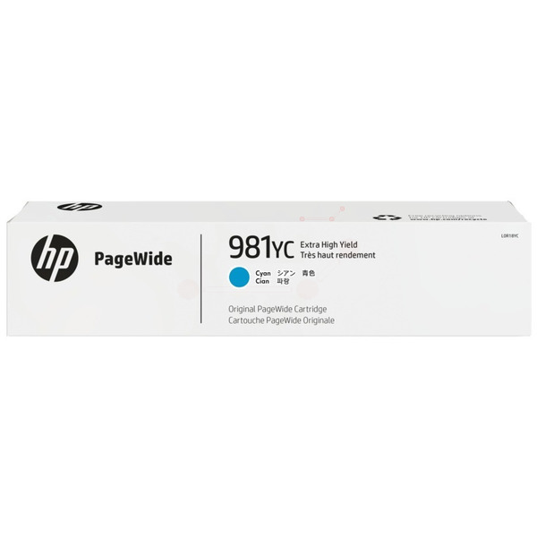 HP L0R17YC/981YC Ink cartridge cyan Contract, 16.000 pages ISO/IEC 19752 183ml for HP PageWide E 58650