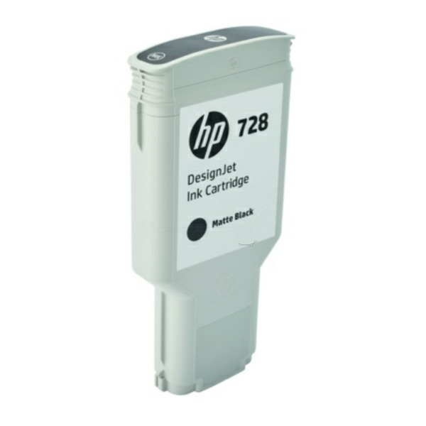 HP F9J68A/728 Ink cartridge black matt 300ml for HP DesignJet T 730/830