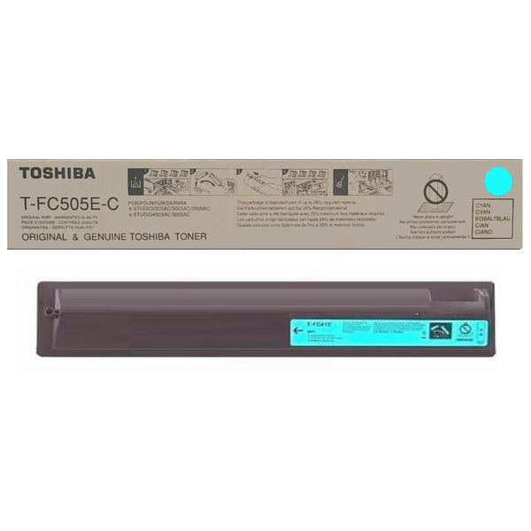 Toshiba 6AJ00000135/T-FC505E-C Toner-kit cyan, 33.600 pages for Toshiba E-Studio 3505