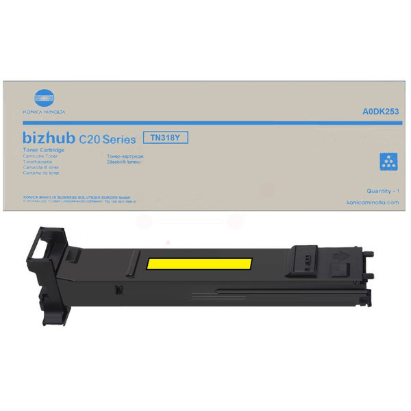 picture Konica Minolta A0DK253/TN-318Y Toner yellow, 8.000 pages for KM bizhub C 20