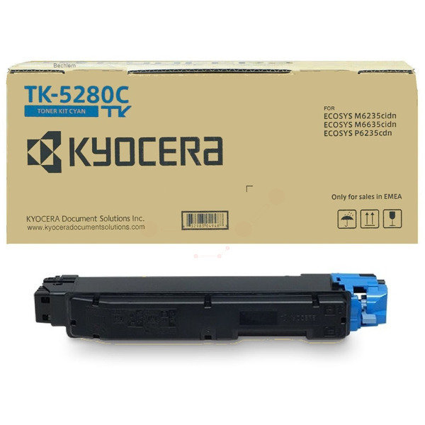 Kyocera 1T02TWCNL0/TK-5280C Toner-kit cyan, 11.000 pages ISO/IEC 19752 for Kyocera P 6235