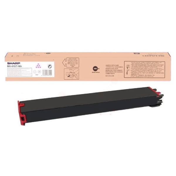 Sharp MX-61GTMA Toner magenta high-capacity, 24.000 pages ISO/IEC 19752 for Sharp MX-2651/3070/5050