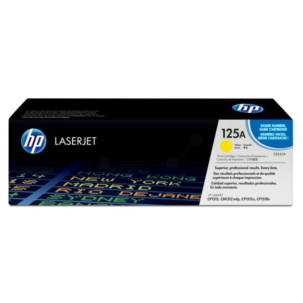 HP CB542A/125A Toner cartridge yellow, 1.400 pages ISO/IEC 19798 for HP CLJ CP 1210
