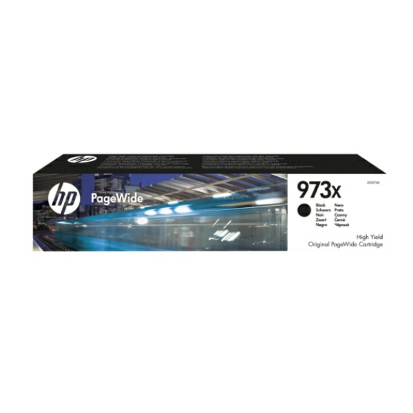 HP L0S07AE/973X Ink cartridge black, 10.000 pages ISO/IEC 24711 182.5ml for HP PageWide P 55250/Pro 452/Pro 477