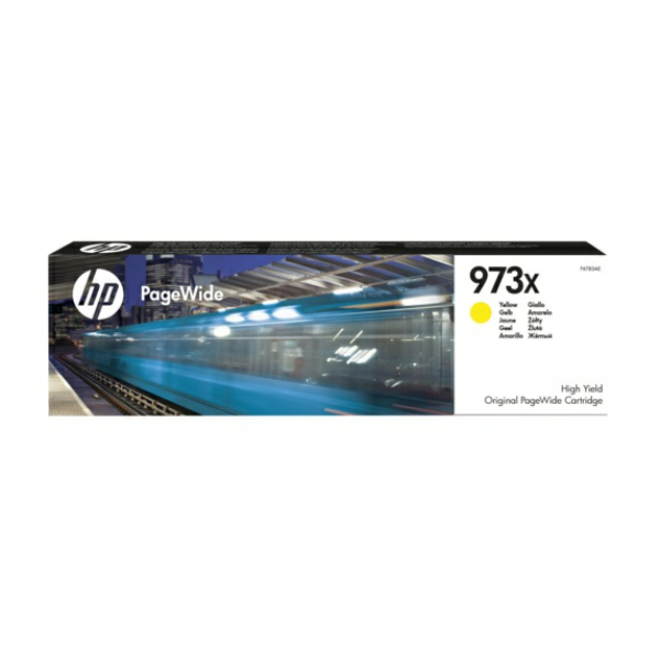 HP F6T83AE/973X Ink cartridge yellow, 7.000 pages ISO/IEC 24711 86ml for HP PageWide P 55250/Pro 452/Pro 477