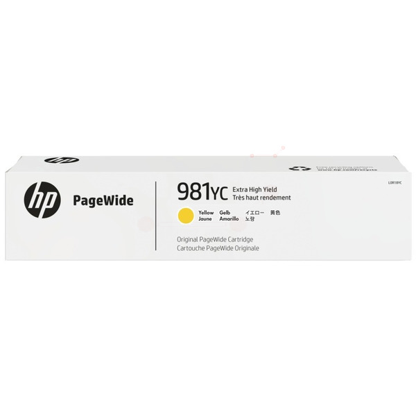 HP L0R19YC/981YC Ink cartridge yellow Contract, 16.000 pages ISO/IEC 19752 183ml for HP PageWide E 58650