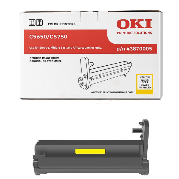 OKI 43870005 Drum kit yellow, 20.000 pages for OKI C 5650