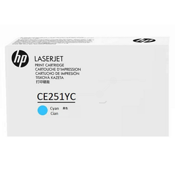 picture HP CE251YC/504A Toner cartridge cyan Contract, 7.000 pages ISO/IEC 19798 for HP CLJ CP 3525
