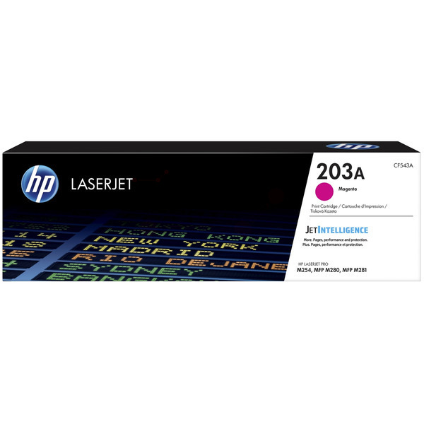 HP CF543A/203A Toner cartridge magenta, 1.300 pages ISO/IEC 19798 for HP Pro M 254