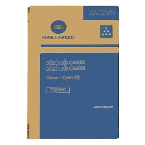 Konica Minolta AAJW451/TNP-81C Toner cyan, 9.000 pages for KM Bizhub C 3300 i