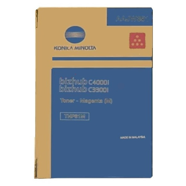 Konica Minolta AAJW351/TNP-81M Toner magenta, 9.000 pages for KM Bizhub C 3300 i