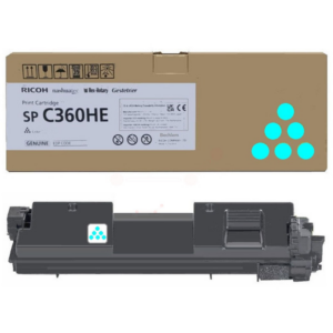 picture Ricoh 408185/SPC360HE Toner-kit cyan high-capacity, 5.000 pages ISO/IEC 19752 for Ricoh SP C 360/361