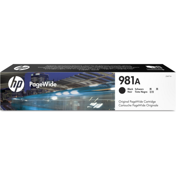 HP J3M71A/981A Ink cartridge black, 6.000 pages ISO/IEC 19798 106ml for HP PageWide E 58650/556