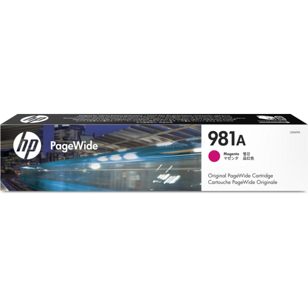 HP J3M69A/981A Ink cartridge magenta, 6.000 pages ISO/IEC 19798 69ml for HP PageWide E 58650/556