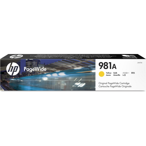 HP J3M70A/981A Ink cartridge yellow, 6.000 pages ISO/IEC 19798 68,5ml for HP PageWide E 58650/556