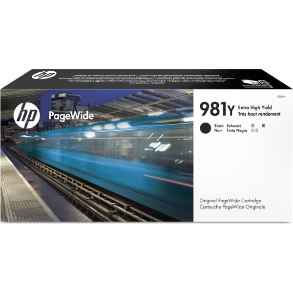HP L0R16A/981Y Ink cartridge black, 20.000 pages ISO/IEC 19798 345ml for HP PageWide E 58650/556