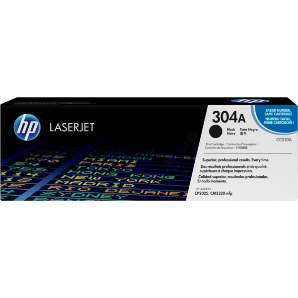 HP CC530A/304A Toner cartridge black, 3.500 pages ISO/IEC 19798 for HP CLJ CP 2025