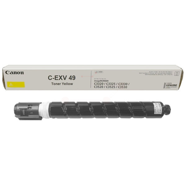 Canon 8527B002/C-EXV49 Toner yellow, 19.000 pages/5% for Canon iR-C 3320