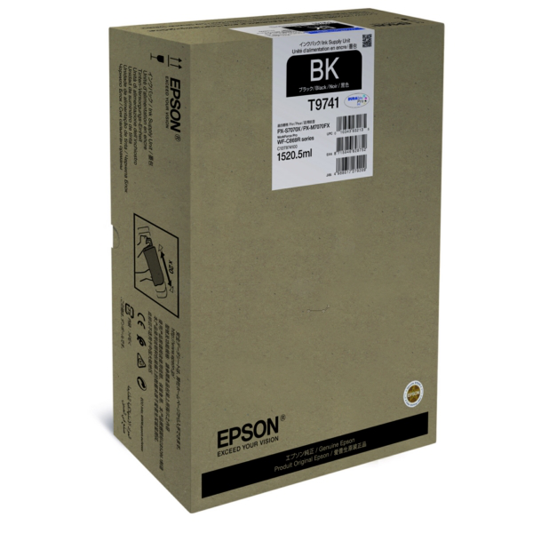 Epson C13T974100/T9741 Ink cartridge black, 86.000 pages 1520,5ml for Epson WF-C 869