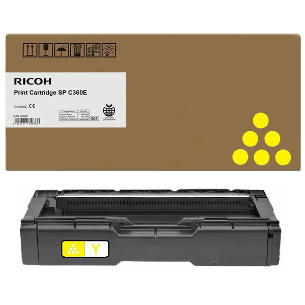 picture Ricoh 407902/SPC340E Toner yellow, 5.000 pages ISO/IEC 19798 for Ricoh SP C 340