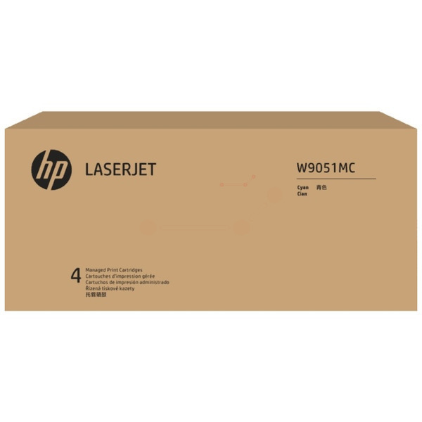 HP W9051MC Toner-kit cyan Contract, 52.000 pages ISO/IEC 19798 for HP E 87600