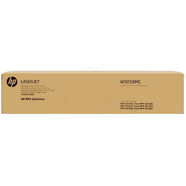 picture HP W9058MC Toner waste box Contract, 71.000 pages for HP E 87600