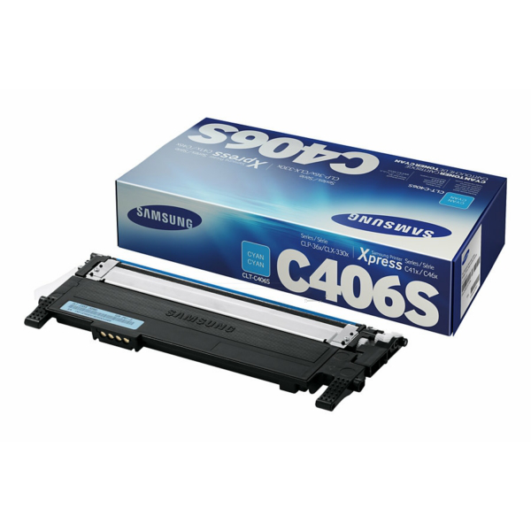 HP ST984A/CLT-C406S Toner cyan, 1.000 pages ISO/IEC 19798 for Samsung CLP-360