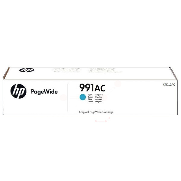 HP X4D10AC/991AC Ink cartridge cyan Contract, 8.000 pages ISO/IEC 19752 for HP PageWide P 77740/77750/77940