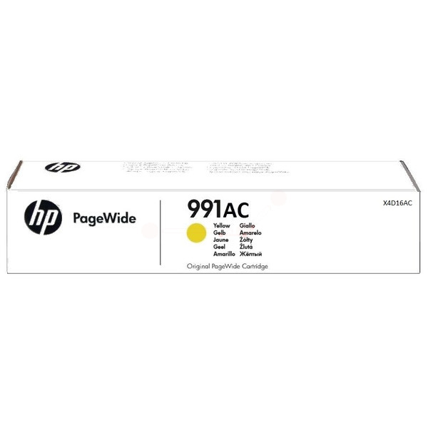 HP X4D16AC/991AC Ink cartridge yellow Contract, 8.000 pages ISO/IEC 19752 for HP PageWide P 77740/77750/77940