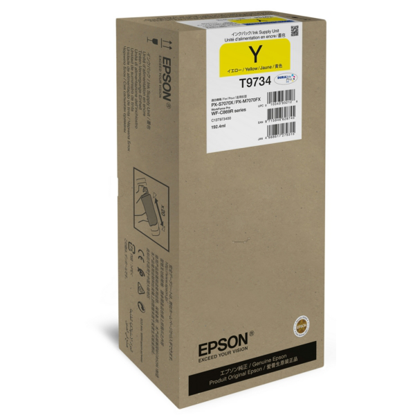 picture Epson C13T973400/T9734 Ink cartridge yellow, 22.000 pages 192,4ml for Epson WF-C 869