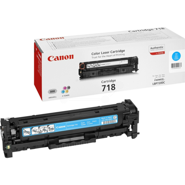 Canon 2661B002/718C Toner cartridge cyan, 2.900 pages ISO/IEC 19798 for Canon LBP-7200