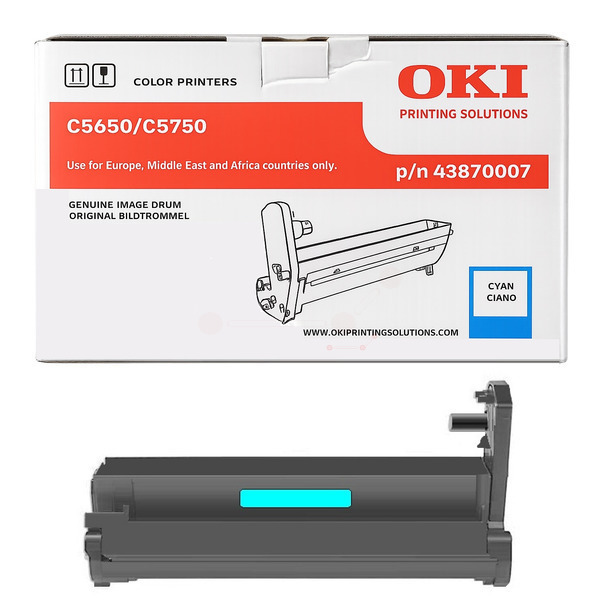 OKI 43870007 Drum kit cyan, 20.000 pages for OKI C 5650