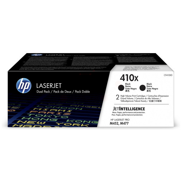 HP CF410XD/410X Toner cartridge black high-capacity twin pack, 2x6.500 pages ISO/IEC 19798 Pack=2 for HP Pro M 452