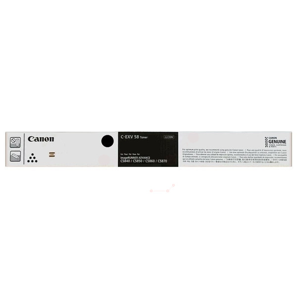 Canon 3763C002/C-EXV58BK Toner black, 71.000 pages ISO/IEC 19752 for Canon IR DX C 5800