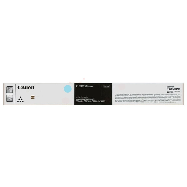 Canon 3764C002/C-EXV58C Toner cyan, 60.000 pages ISO/IEC 19752 for Canon IR DX C 5800