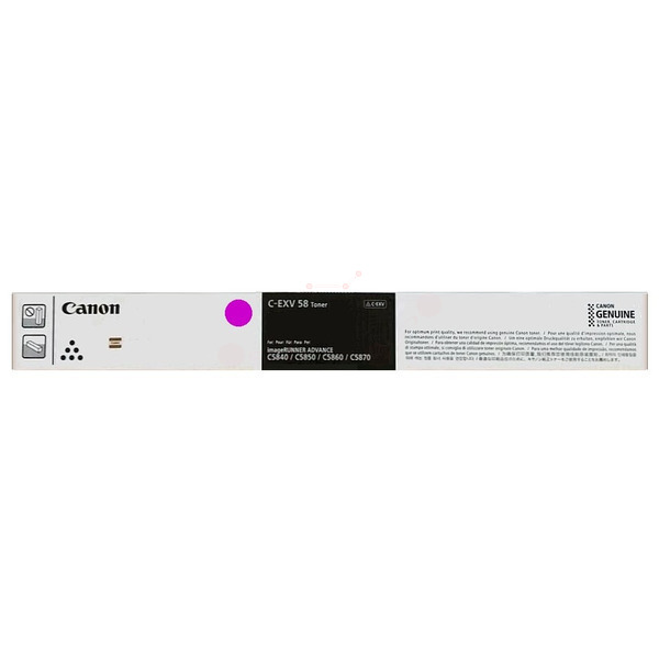 Canon 3765C002/C-EXV58M Toner magenta, 60.000 pages ISO/IEC 19752 for Canon IR DX C 5800