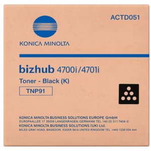 picture Konica Minolta ACTD051/TNP-91 Toner black, 20.000 pages for KM Bizhub 4700 i