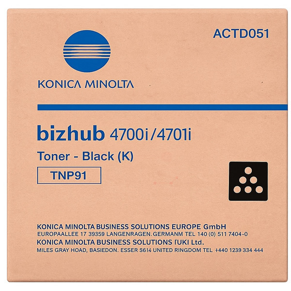 picture Konica Minolta ACTD051/TNP-91 Toner black, 20.000 pages for KM Bizhub 4700 i