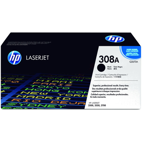 picture HP Q2670A/308A Toner cartridge black, 6.000 pages/5% for HP Color LaserJet 3500/3700