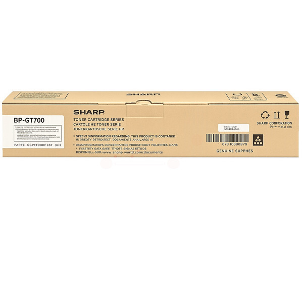 Sharp BP-GT700 Toner-kit, 40.000 pages ISO/IEC 19752 for Sharp BP-50 M 26