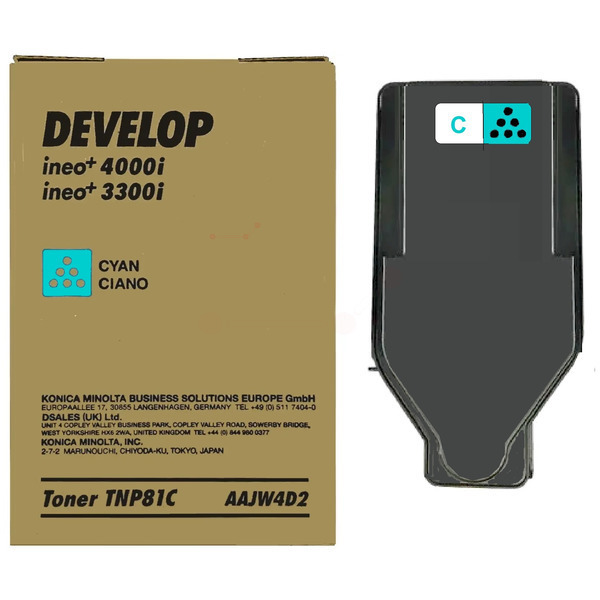 picture Develop AAJW4D2/TNP-81C Toner cyan, 9.000 pages for Develop Ineo + 3300 i