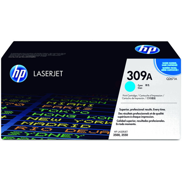 picture HP Q2671A/309A Toner cartridge cyan, 4.000 pages/5% for HP Color LaserJet 3500