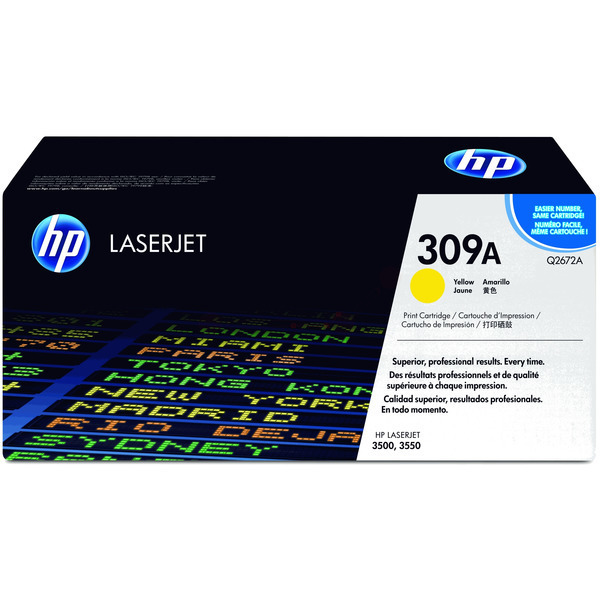 picture HP Q2672A/309A Toner cartridge yellow, 4.000 pages/5% for HP Color LaserJet 3500