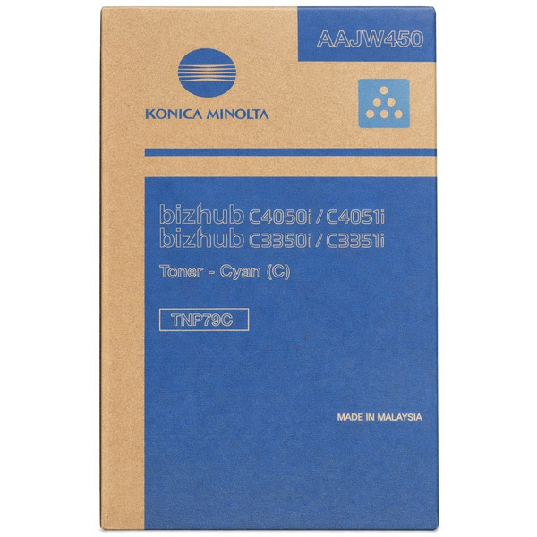 Konica Minolta AAJW450/TNP-79C Toner cyan, 9.000 pages for KM Bizhub C 3350 i