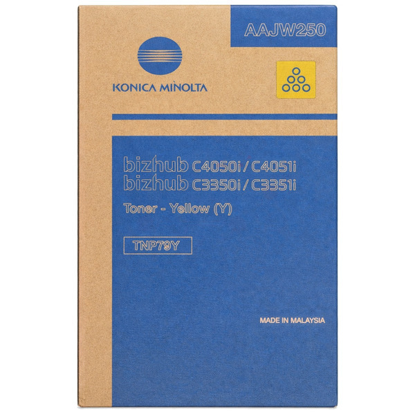 Konica Minolta AAJW250/TNP-79Y Toner yellow, 9.000 pages for KM Bizhub C 3350 i