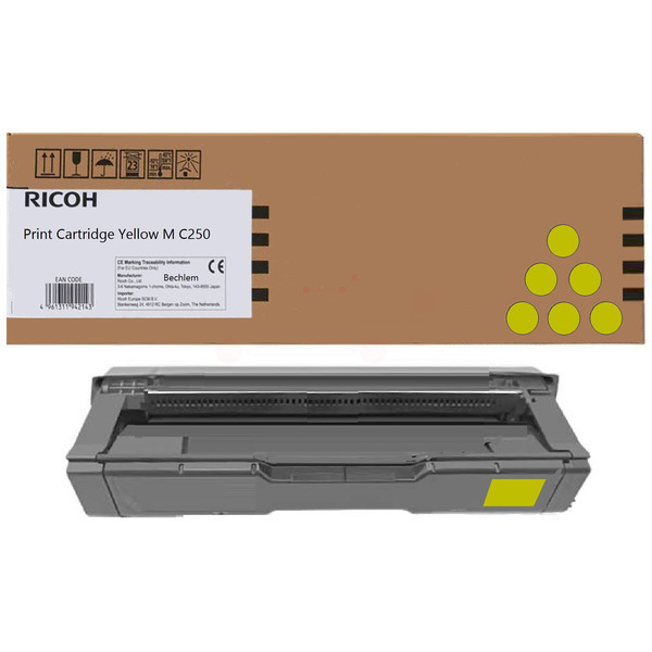Ricoh 408355 Toner yellow, 2.300 pages/5% for Ricoh P C 300
