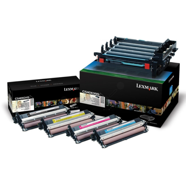 Lexmark C540X74G Drum kit Bk,C,M,Y, 4x30.000 pages Pack=4 for Lexmark C 540/544/546